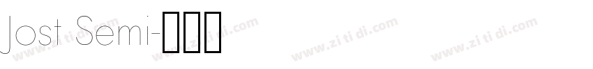 Jost Semi字体转换